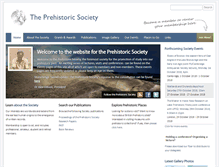 Tablet Screenshot of prehistoricsociety.org